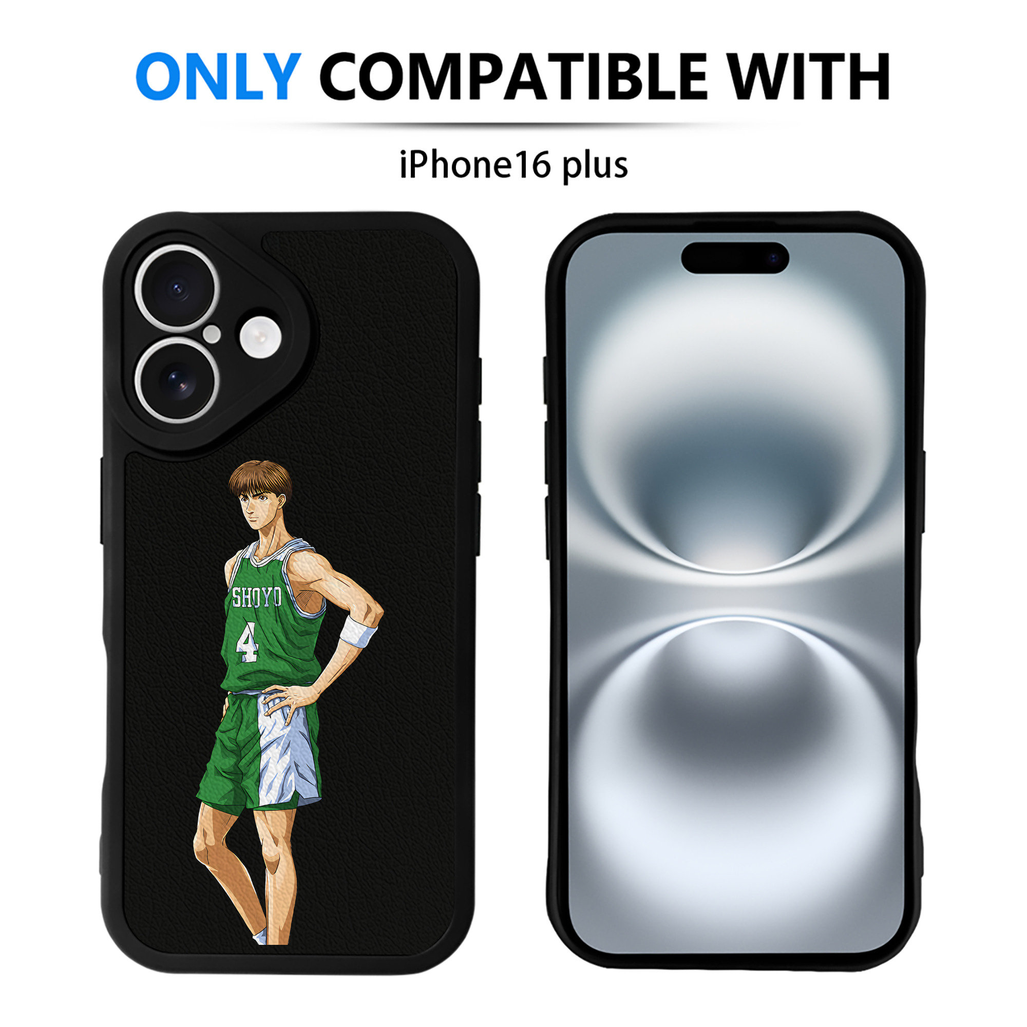 （画像用） SLAM DUNK／スラムダンク 【iPhone 16シリーズ対応】シリコンスマホケース（レザー調） 材質：シリコン